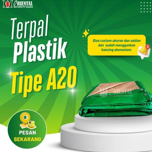 Terpal Plastik A20 Korea 5X6 | Terpal Plastik A20 Korea 5 X 6 - Hijau