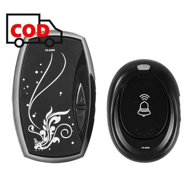 Bel Rumah Suara Tanpa Kabel Jarak Jauh Anti Air Alarm Pintu Wireless Waterproof Dengan Eu Plug Indoo