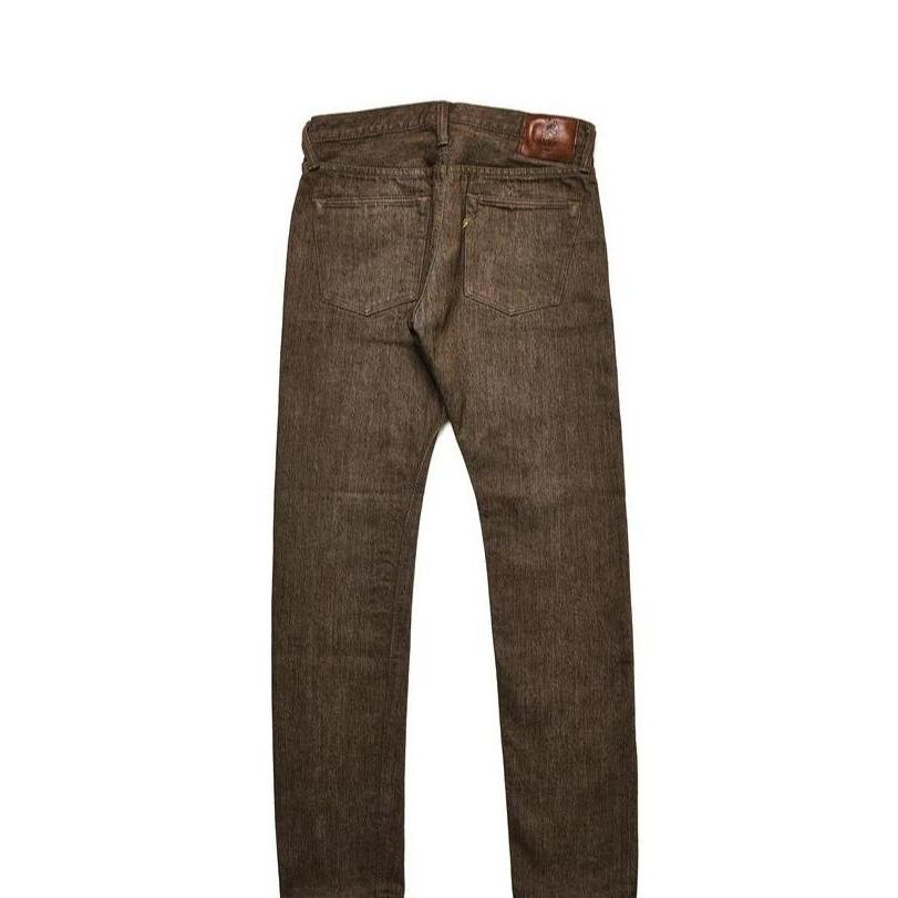 Pure Brown Warp Selvedge Jeans 14Oz Blue Brown Japan Br-14Oz-013