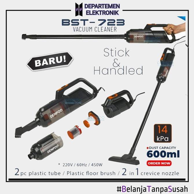 STOK TERBATAS - DENPOO BST 723 HANDHELD VACUUM CLEANER | GARANSI RESMI | PREMIUM