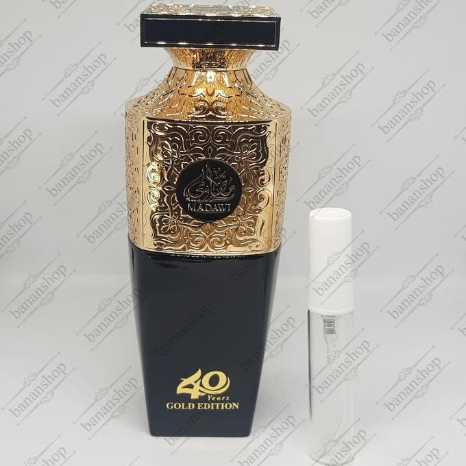 NEW DECANT ORIGINAL ARABIAN OUD MADAWI GOLD EDP 5ML ORI