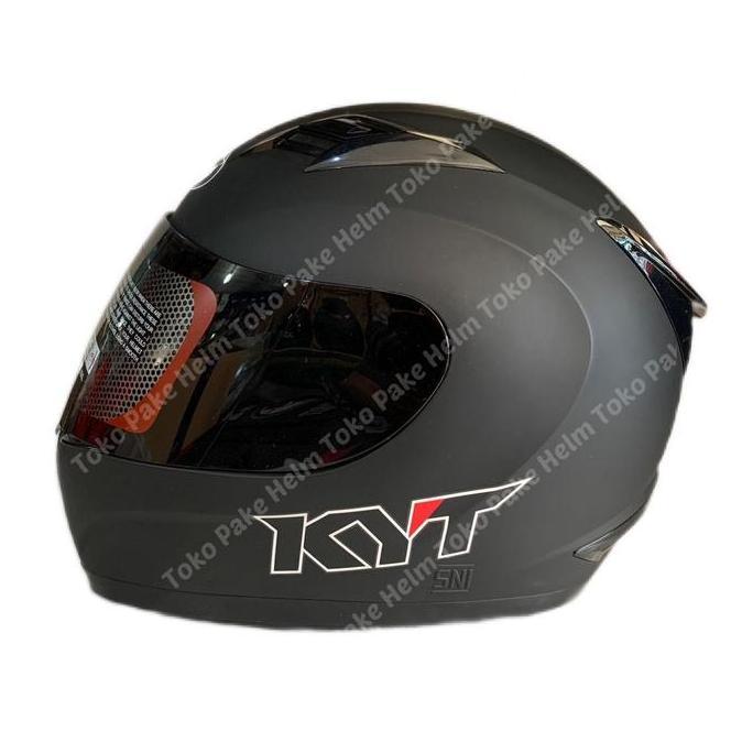 HELM KYT R10 BLACK DOFF FULL FACE ORIGINAL