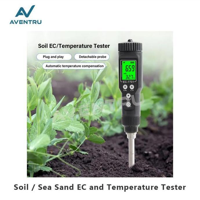 HARGA DISC - Pengukur EC Temperatur Tanah Pasir Soil Sea Sand EC Temperature Tester Meter