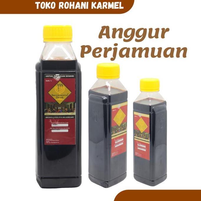 ANGGUR PERJAMUAN 1 LITER (ROSGUNG) / ANGGUR PERJAMUAN KUDUS / ANGGUR KHUSUS PERJAMUAN