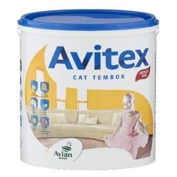 TERMURAH - Cat Tembok Interior Avitex 5 kg Warna / Putih / Hitam