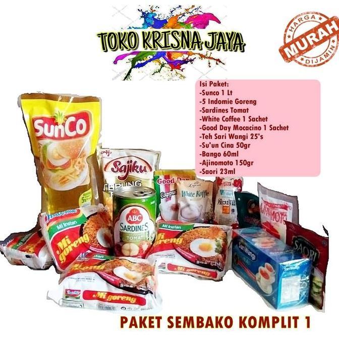 PAKET SEMBAKO KOMPLIT LENGKAP LEBARAN MURAH SERBA 100K
