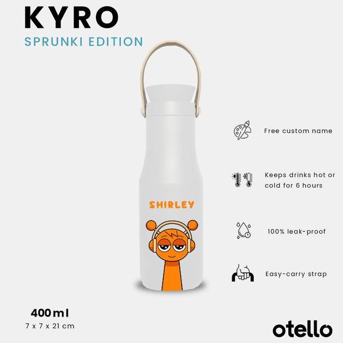 Otello Tumbler Anak Premium Kyro Sprunki Edition Botol Air Minum Aesthetic Custom Tumbler Sprunki