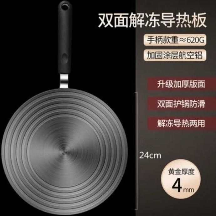 TERMURAH - Plat Tatakan Kompor Alas Panci Handle Anti Gosong Plat Konduksi 24cm
