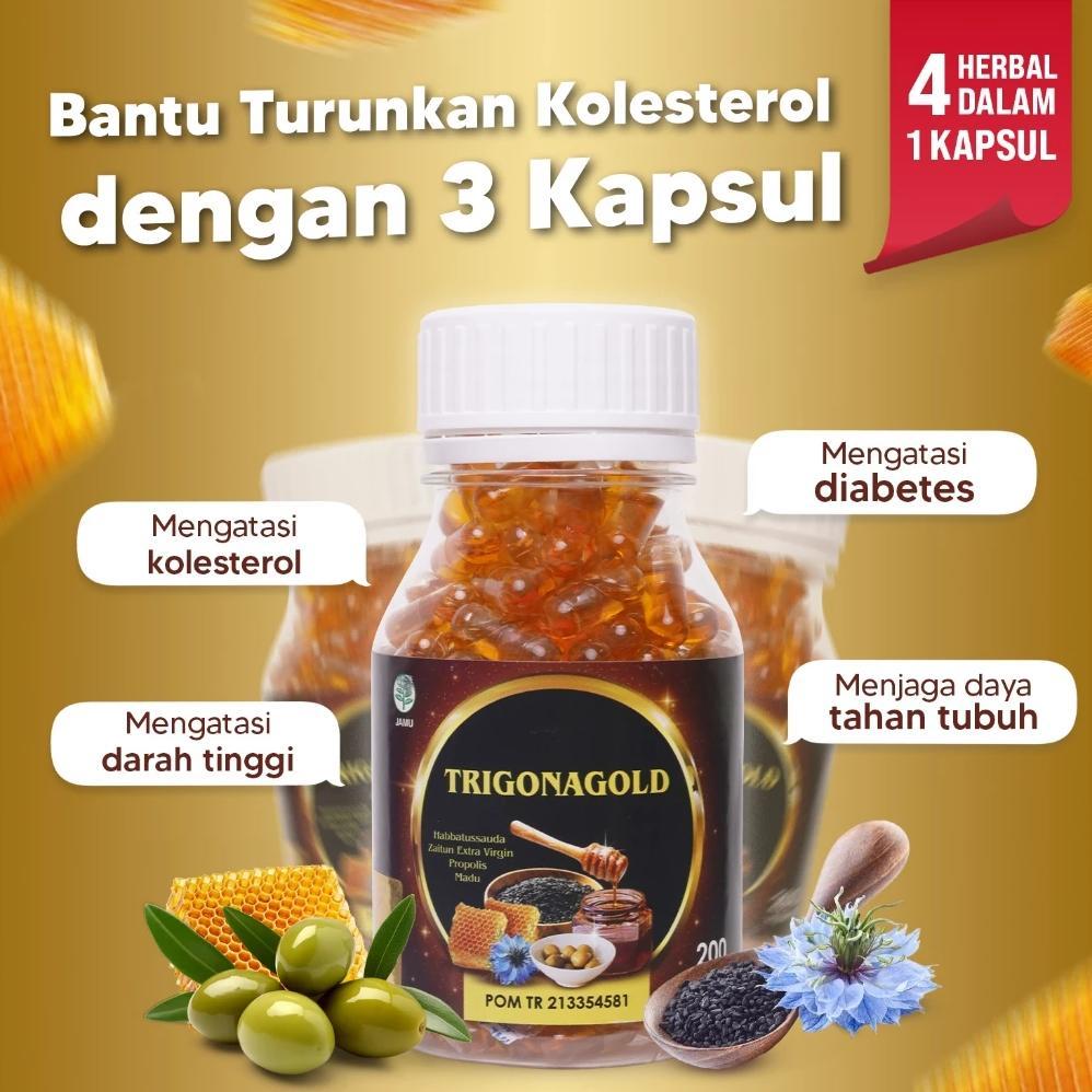 Terlaris Trigona Gold - Habbatussauda Extra Propolis Habatusauda Original Asli 100 200 Kapsul