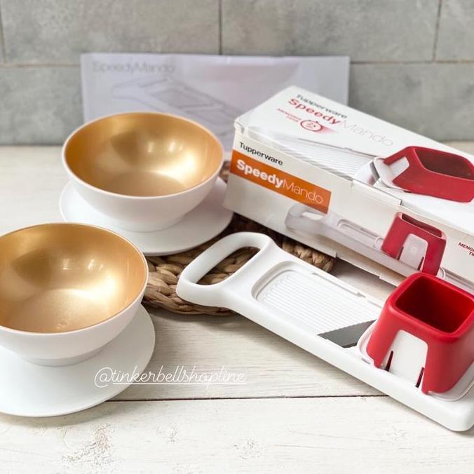 TERBARU - Tupperware Speedy Mando Parutan Bawang/Kentang Pisau