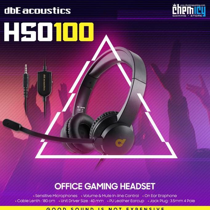 HARGA DISC - dbE HSO100 / HSO-100 Office Comfortable Gaming Headset