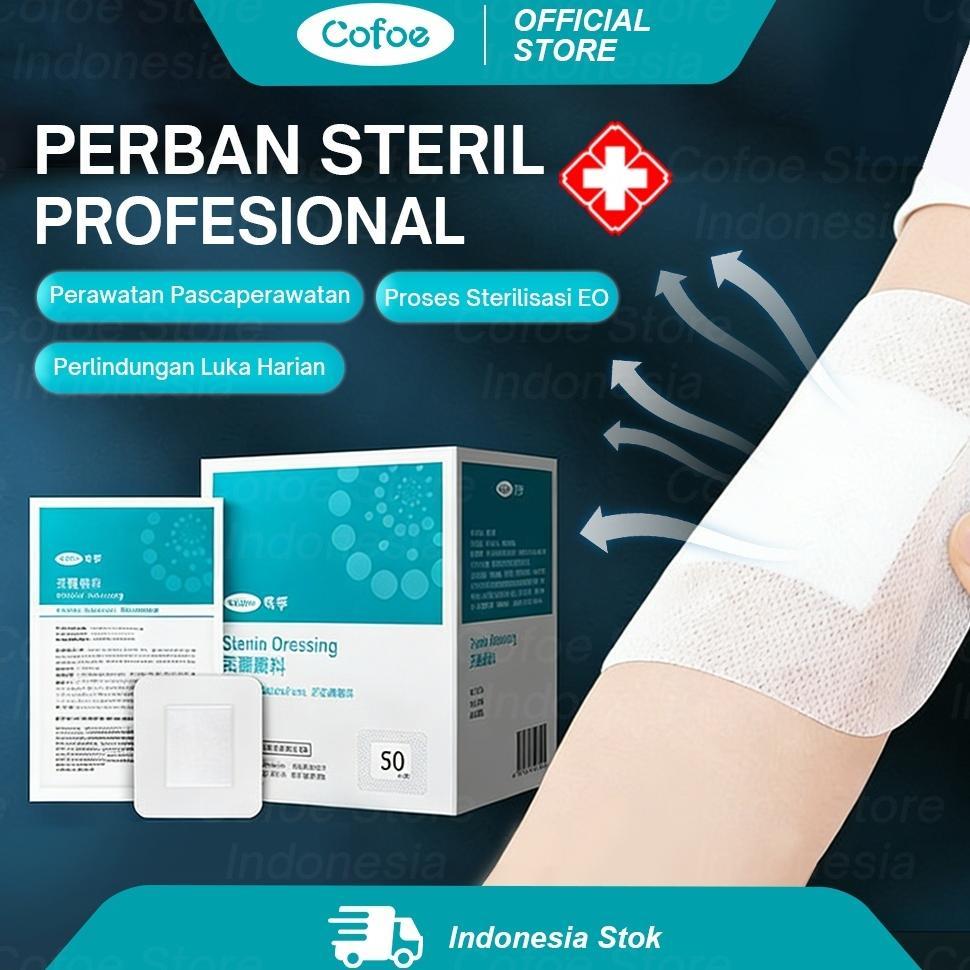 Terlaris Plester Luka Operasi Plaster Perekat Luka Perban Wound Dressing 10x25cm Plester Putih Medis