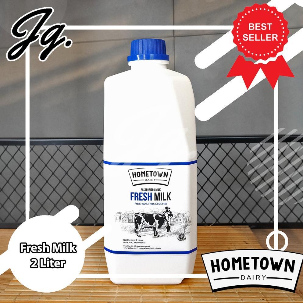 Terlaris Susu Hometown  2L | Premium Fresh Milk Home Town Susu Sapi Murni Segar