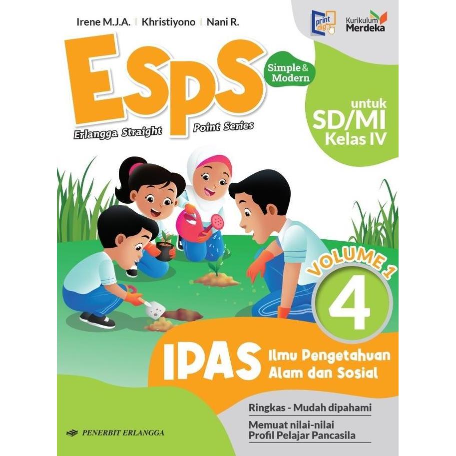 NEW BUKU ERLANGGA SD KELAS 4 KURIKULUM MERDEKA / KELAS 4 SD ERLANGGA ORI