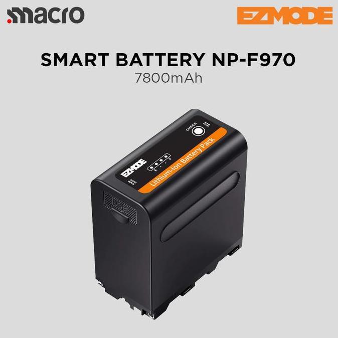 NEW EZMODE SMART BATTERY NP-F970 SUPPORT POWERBANK - 7800MAH ORI