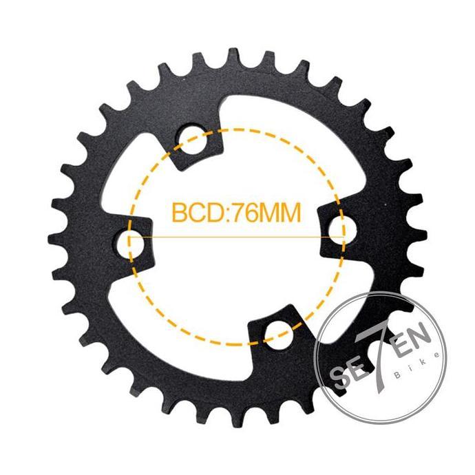 PEDAL ADDICT 76 BCD Chainring
