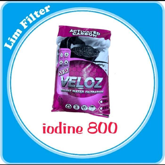 CARBON ACTIVE IODINE 800 MERK VELOZ - 25KG