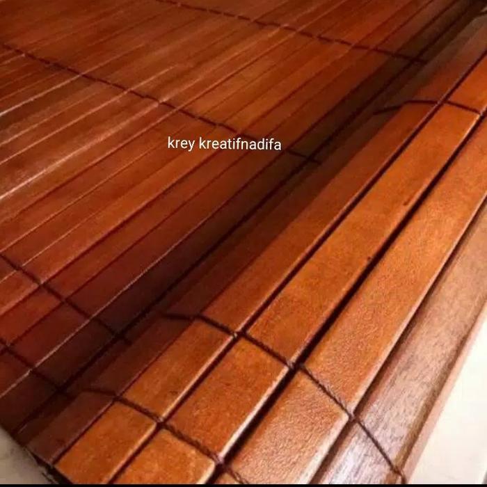 Nadifa  Kreatif / kayu bengkira / krey kayu / kere / krey / krei / Tirai Krey Kayu Outdoor L1mXT3m T
