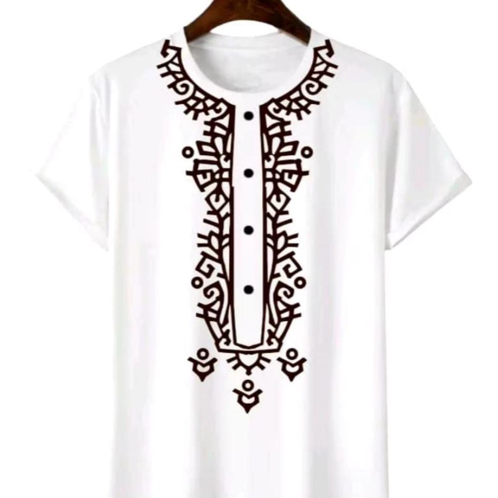 Cuci Gudang Kaos Oblong Lebaran/Baju Koko/ Kaos Pria Motif Modern