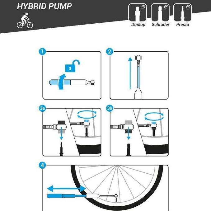 Pompa Tangan Sepeda Hybrid Gunung MTB XC Road bike HAND PUMP