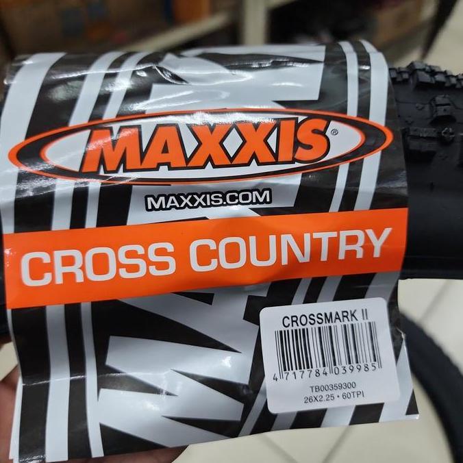 Maxxis 26 x 225 CROSSMARK II Wired - Ban Luar 26 x 2.25 Maxxis CrossMark 2 Wire Ringan Satuan