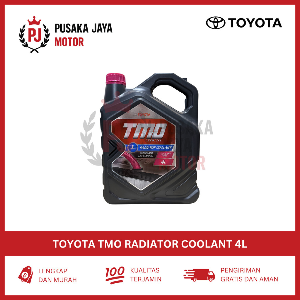 Toyota TMO Radiator Coolant Original 4L | Cairan Air Radiator Mobil | Super Long Life Coolant 50/50 