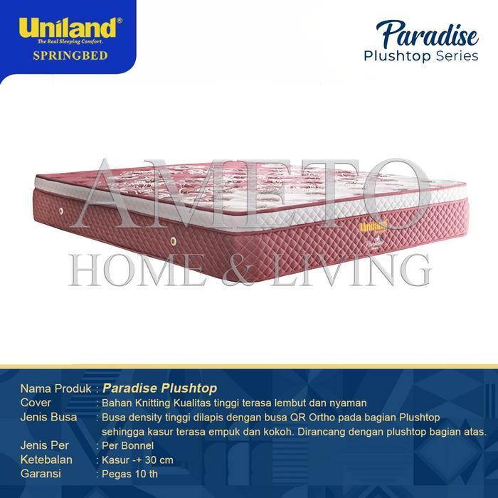 Kasur Spring bed Uniland Plush Top 160x200 Merah