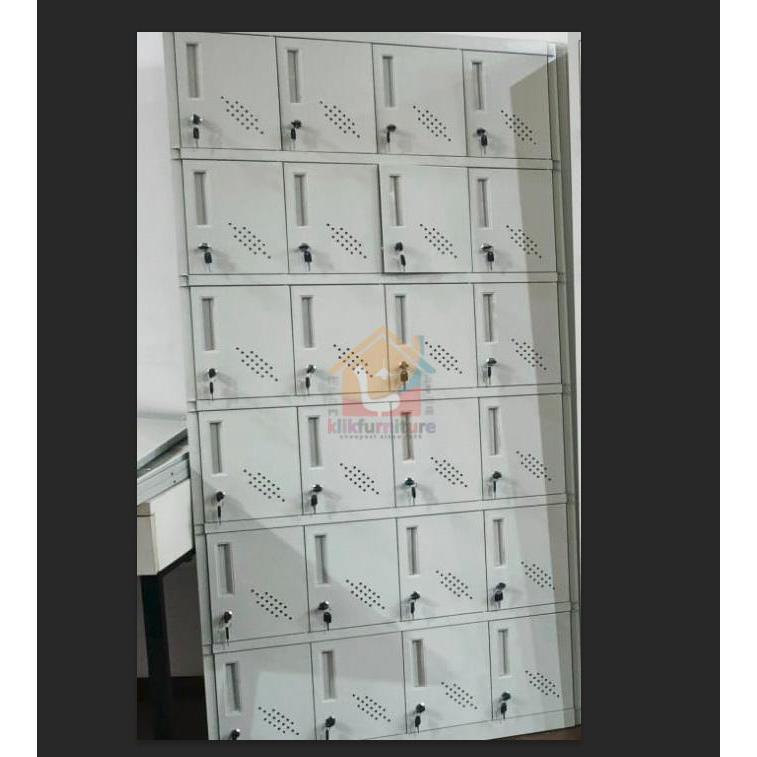 Lemari Loker Locker Cabinet 24 Pintu Full Besi LK24