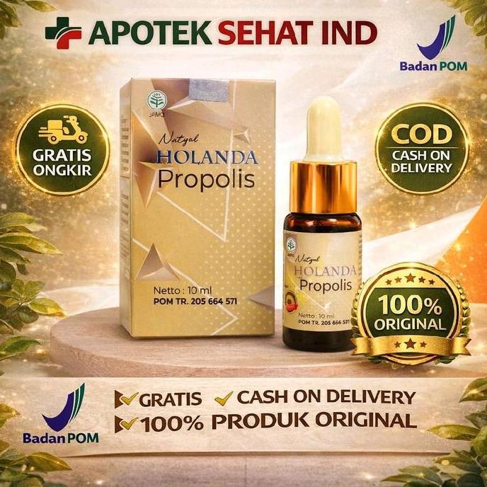 Holanda Propolis 10Ml Original Obat Herbal Atasi Kolestrol Stroke Terbaik Bpom Meningkatkan Sistem K