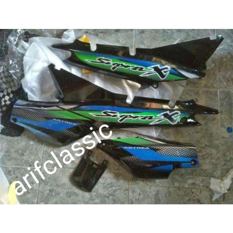 Grade Ori Cover Body Body Bodi Belakang Kanan Kiri + Box Aki Supra X Lama/ Supra Fit