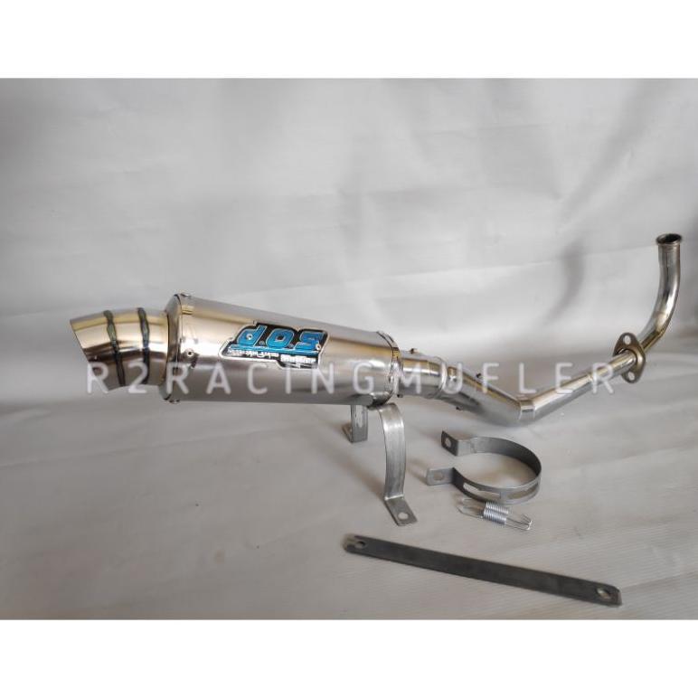 Grade Ori Knalpot Racing Dos Full System Beat Fi/New Beat Karbu/Old  Mio Sporty Smile Mio M3 /J / Z 