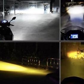 Premium Lampu Motor Led H4 H6 Laser Lampu Bohlam Utama Motor H4 H6 Terang Universal Vinyx Pnp Ac Dc