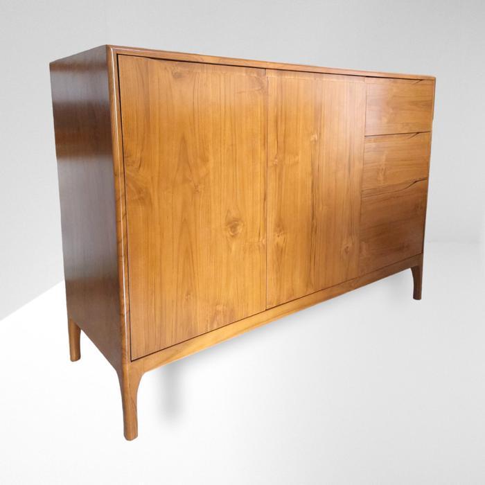 Bufet jati minimalis retro - bufet tv jati minimalis