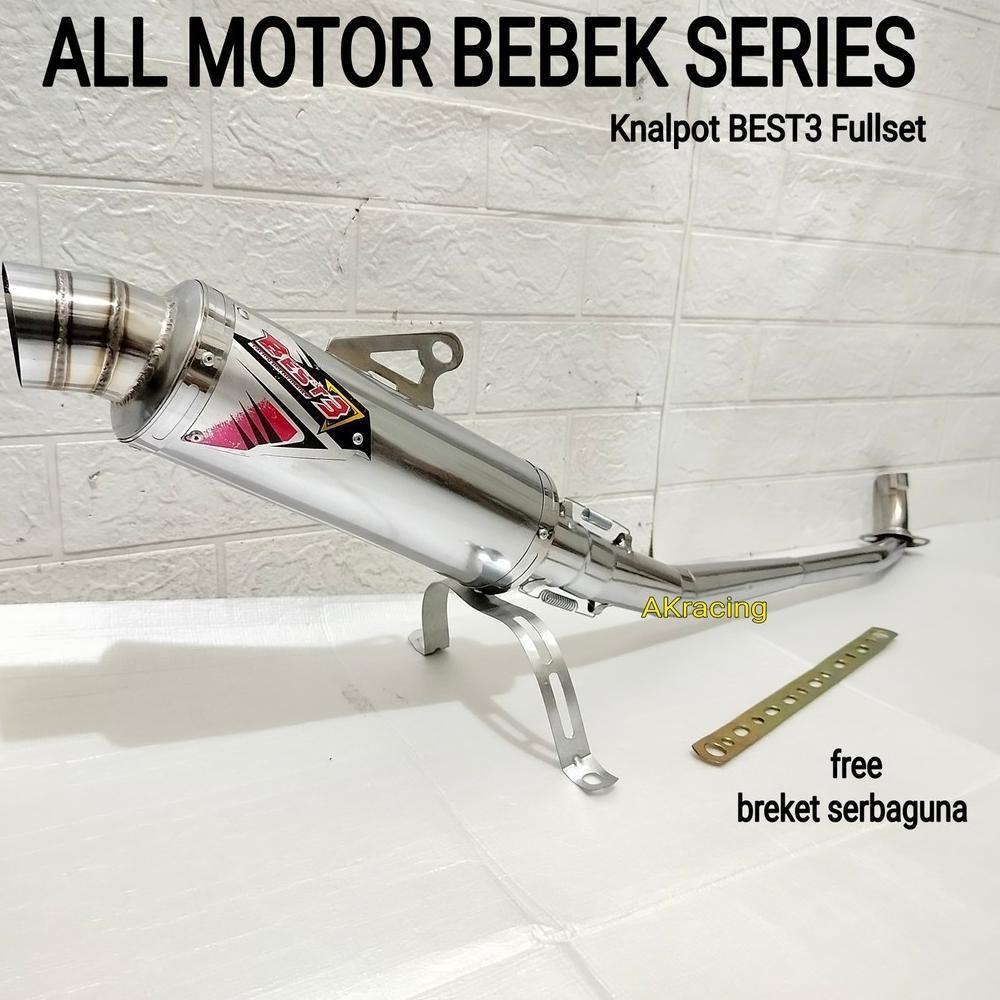 Tahan Lama !! Knalpot Racing Best3 Suara Ngebas Adem Untuk Motor Jupiter Z. Supra X 125. Karisma. Su
