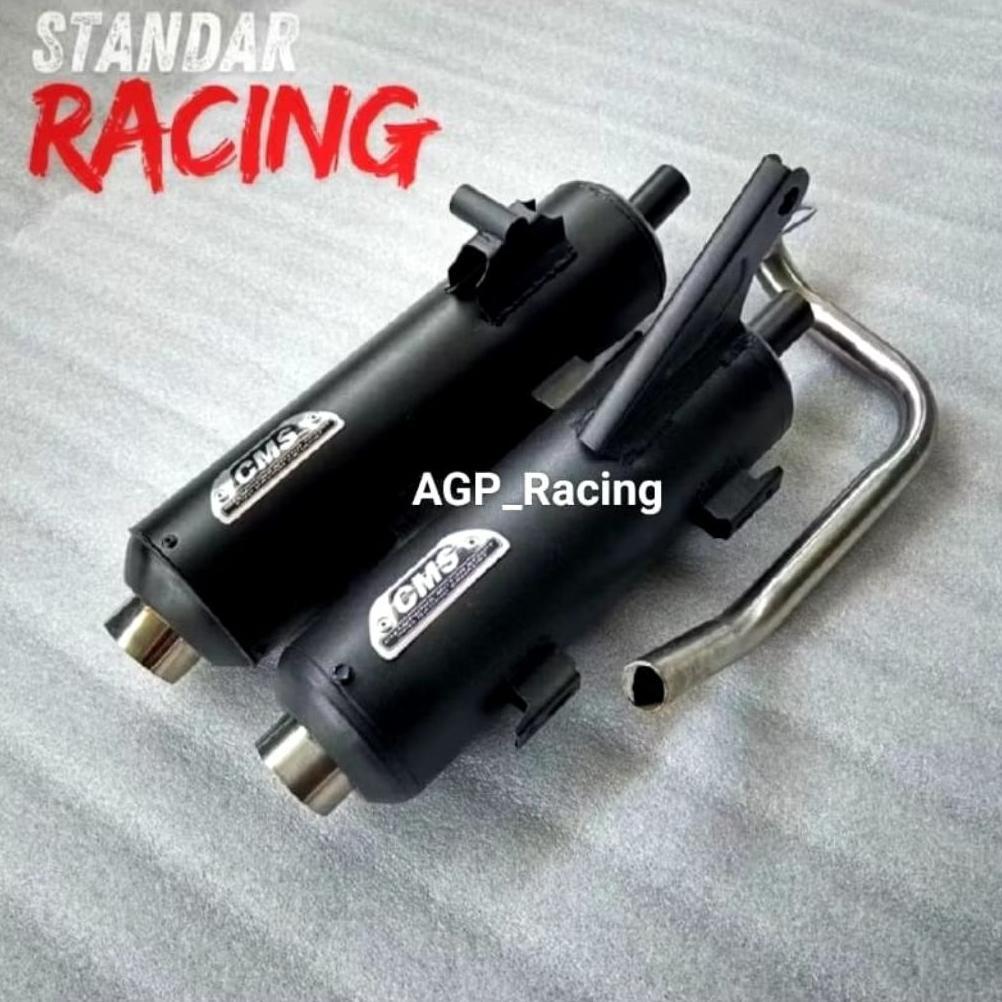 Berkualitas Knalpot Cms Agp Racing Beat Karbu Beat Fi Delux Vario 110 125 150 Scooby-Doo Mio Spoty M