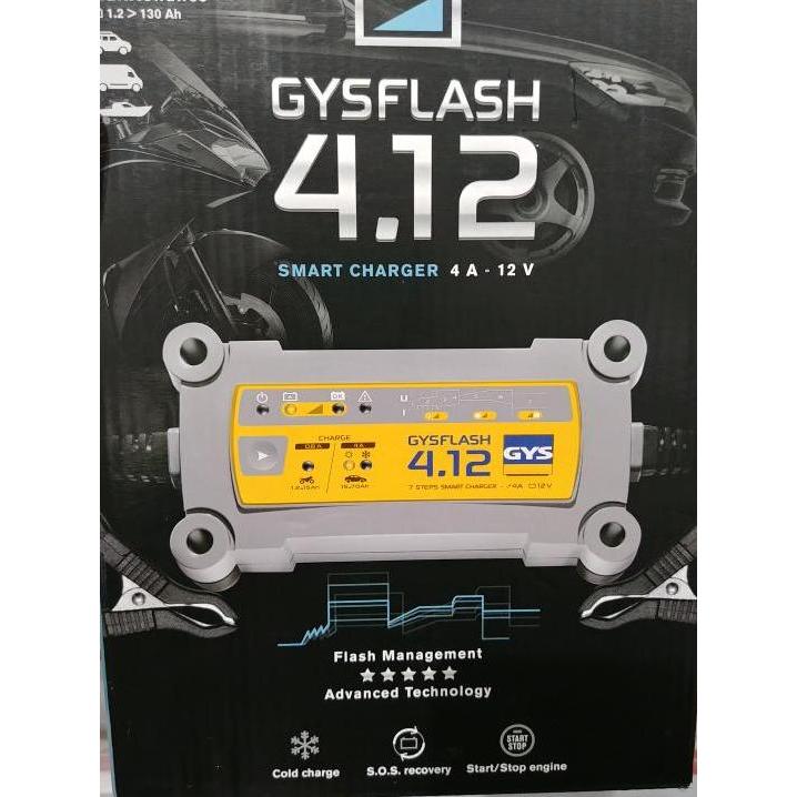 Gys Gysflash Inverter Battery Charger 4A - 12V Terlaris 0326B