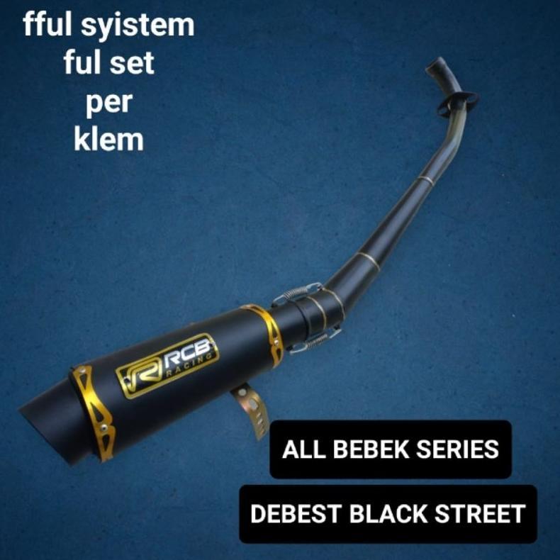 Grade Ori Knalpot Racing Rcb All  Bebek Termurah  Gren/Supra/Supra X125/Karisma/Revo/Blade/Vega/Jupi