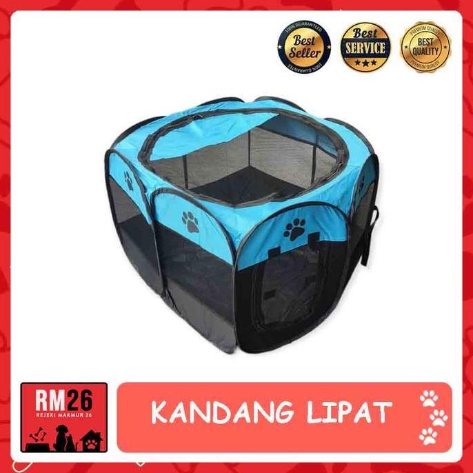 KANDANG LIPAT PORTABLE TENDA PAGAR ANJING KUCING