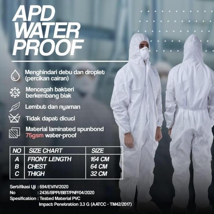 apd waterproof / baju hasmat
