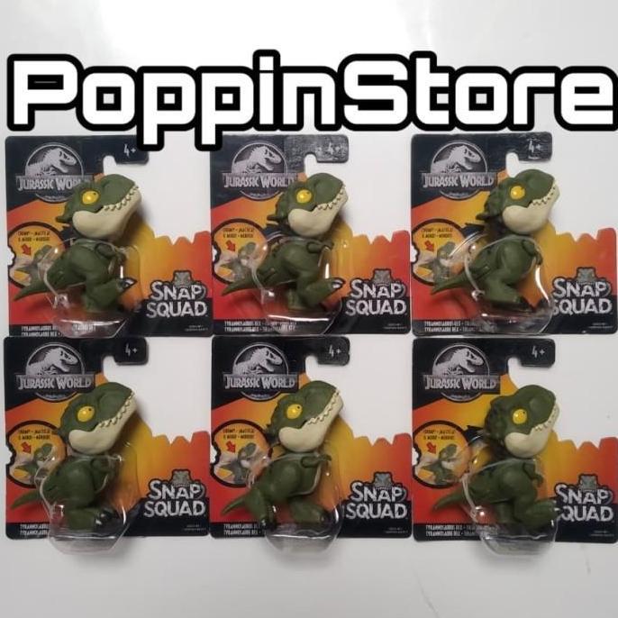 Jurassic World Snap Squad Tyrannosaurus T-Rex Hijau Dino Rare