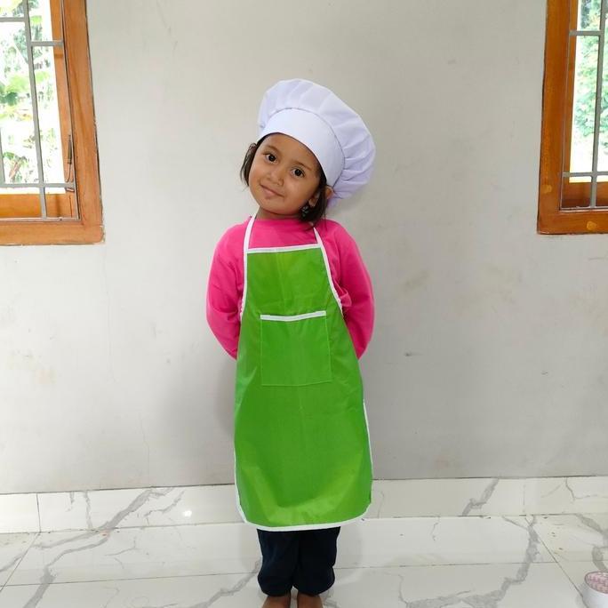 celemek anak apron anak celemek tk