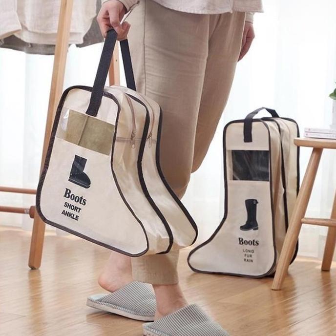 Tas Sepatu boot Anti Debu Tempat Penyimpanan Sepatu Boot Panjang