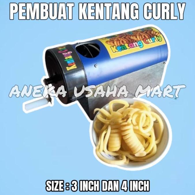 MESIN KENTANG SPIRAL+CURLY MURAH - MESIN KENTANG KERITING - MESIN PEMOTONG KENTANG SPIRAL
