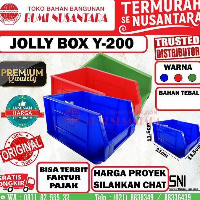 Jolly Box Kotak Susun Serbaguna Sparepart Baut Aksesoris YTH JX200 HNT