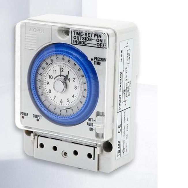 Timer Panasonic Timer Analog 24 Jam Otomatis Tb388 Timer Analog Switch Panel Penghemat Listrik (Colt