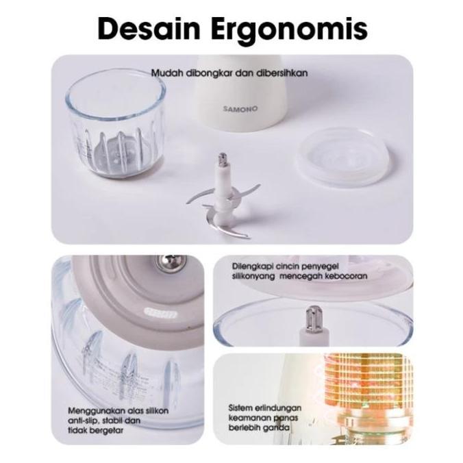 SAMONO FOOD CHOPPER MINI CHOPPER SERBAGUNA SAMONO CHOPPER SWMC200