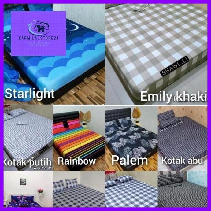 sarung kasur busa resleting 120x200x15/ 120x200x20