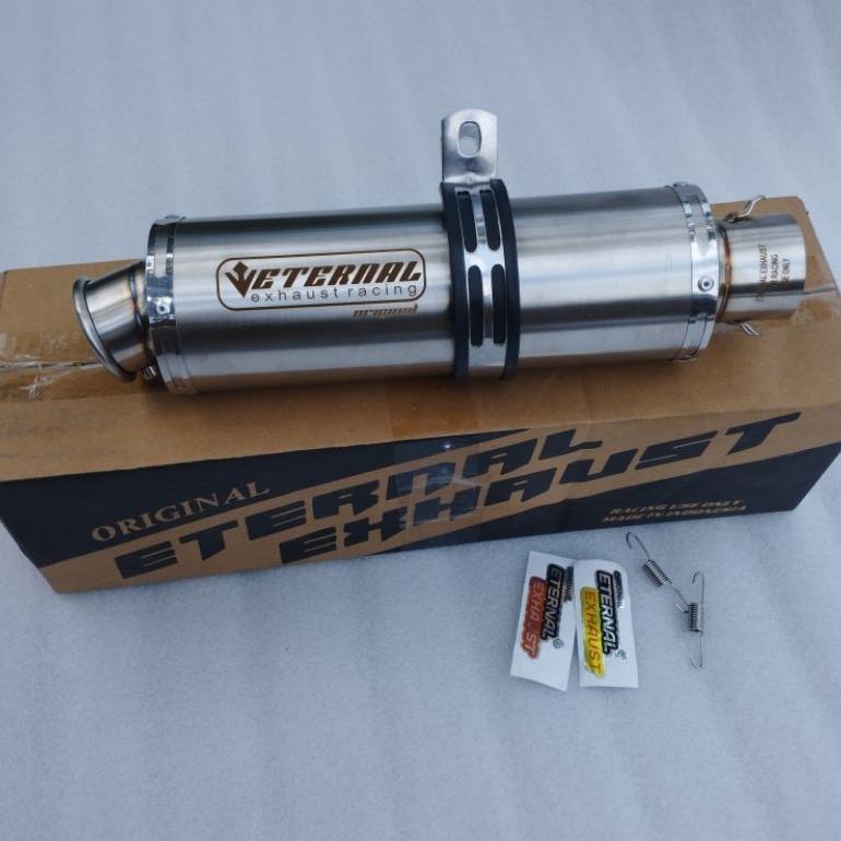 Promo !!! Silincer Knalpot Racing Motor Inlet 50 Ngebas Adem Eternal Exhaust Original Eternal Exhaus