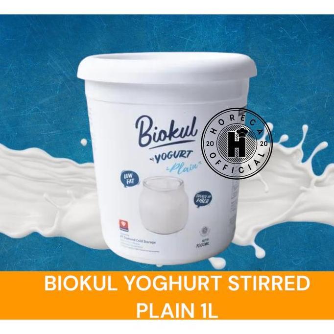 BIOKUL YOGHURT PLAIN 1 LITER / SET YOGURT PLAIN 1000ML