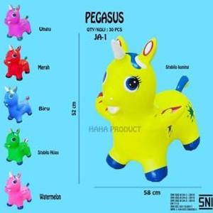 Mainan Animal Jumping Karet Pegasus Sound & Light